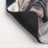 Tapis De Souris Joli French Bulldog Père Noël Noël Conception (Coin)