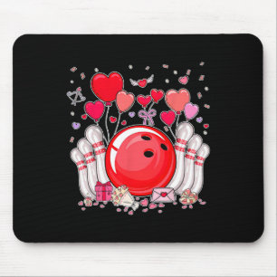 Tapis De Souris Joli joueur de quilles Ll Saint Valentin cœur amou