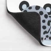 Tapis De Souris Joli Landing Cartoon Snow Leopard Mousepad (Coin)