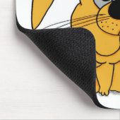 Tapis De Souris Joli lapin gras Mousepad (Coin)