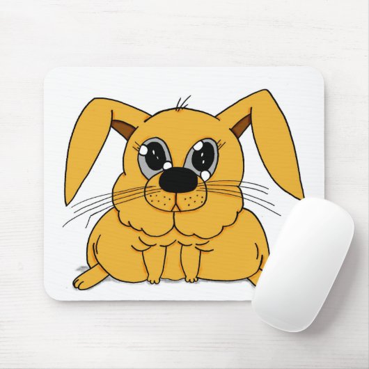 Tapis De Souris Joli lapin gras Mousepad (Avec souris)