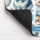 Tapis De Souris Joli lapin Vintage sans couture (Coin)