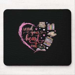 Tapis De Souris Joli livre de lecture rétro lecteur femmes Saint-V