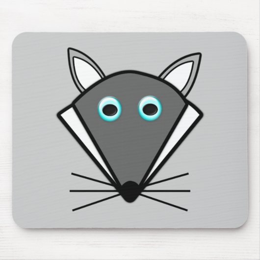 Tapis De Souris Joli loup d'Halloween Mousepad (Devant)