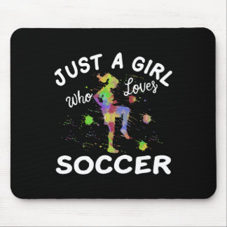 Tapis De Souris Joli maillot de football pour filles juste une fil