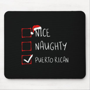 Tapis De Souris Joli méchant Noël portoricain Porto Rico Lui