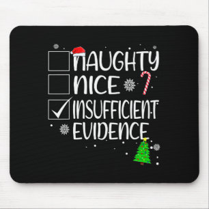 Tapis De Souris Joli Méchant Preuve Insuffisante Noël Famil