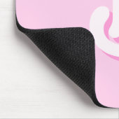 Tapis De Souris Joli Monogramme Rétro Rose (Coin)