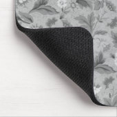 Tapis De Souris Joli motif floral gris (Coin)