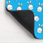 Tapis De Souris Joli Motif lapin blanc de Pâques (Coin)