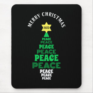 Tapis De Souris Joli Noël Arbre de la Paix Année Personnalisée Noi
