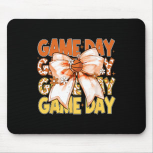 Tapis De Souris Joli nœud coquette squelette léopard jour de match