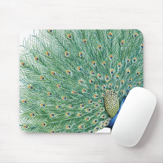 Tapis De Souris Joli Peacock (Avec souris)