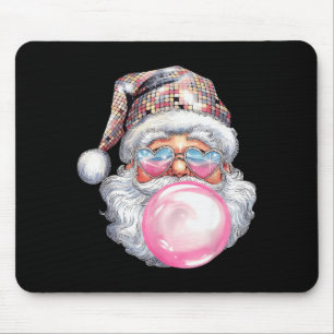 Tapis De Souris Joli Père Noël Rétro de Noël Soufflant du Bubble G
