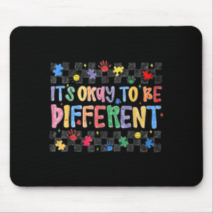 Tapis De Souris Joli pour être différent Mois de la sensibilisatio