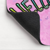 Tapis De Souris Joli Rainbow Hello World (Coin)