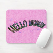 Tapis De Souris Joli Rainbow Hello World (Avec souris)