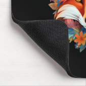 Tapis De Souris Joli Renard Aquarelle Fleur Mignon (Coin)