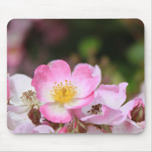 Tapis De Souris joli rose fleur rose sauvage pour dames