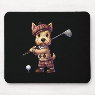 Tapis De Souris Joli Scottish Terrier jouant au golf golfeur golf