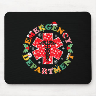 Tapis De Souris Joli service d'urgence de Noël Infirmière Santa