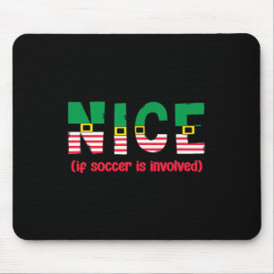 Tapis De Souris Joli si le football est impliqué Funny Sports Noël