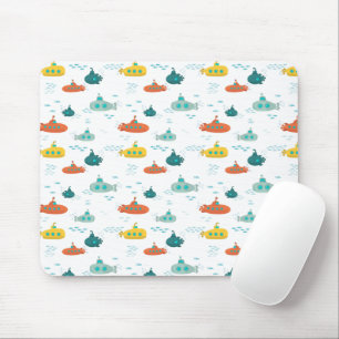 Tapis De Souris Joli Sous-Marin Thème Poisson Profonde Mer Enfants
