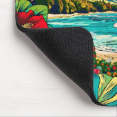 Tapis De Souris Joli thème Hawaiian Island (Coin)