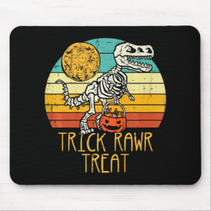 Tapis De Souris Joli Trick Rawr Treat Skeleton Trex Toddler Garçon