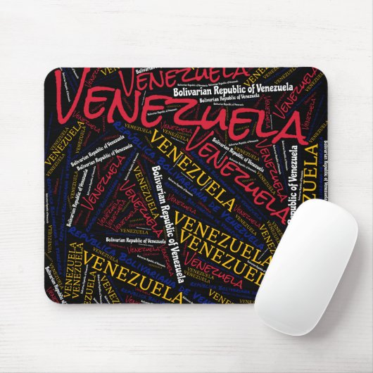 Tapis De Souris Joli Venezuela couleurs drapeau patriotique (Avec souris)