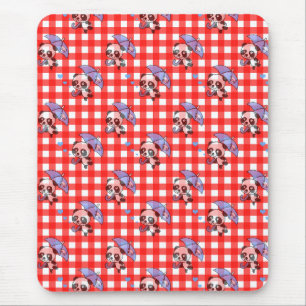 Tapis De Souris Joli Vichy Rouge
