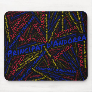 Tapis De Souris Jolie Andorre couleurs drapeau Patriotique