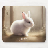 Tapis De Souris Jolie aquarelle bébé lapin Souris Pad avec nom (Devant)