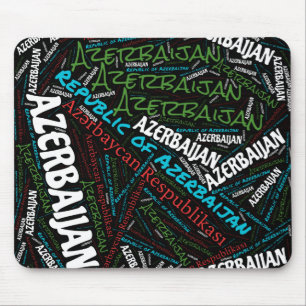 Tapis De Souris Jolie Azerbaïdjan couleurs drapeau patriotique