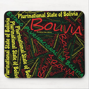 Tapis De Souris Jolie Bolivie Drapeau couleurs Patriotique