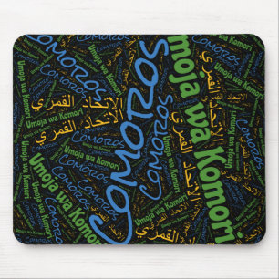 Tapis De Souris Jolie Comores Drapeau Couleurs Patriotique