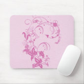 Tapis De Souris Jolie conception Mousepad de fleur (Avec souris)