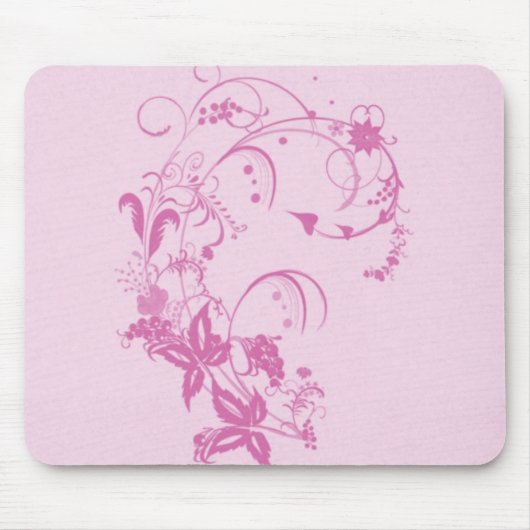Tapis De Souris Jolie conception Mousepad de fleur (Devant)