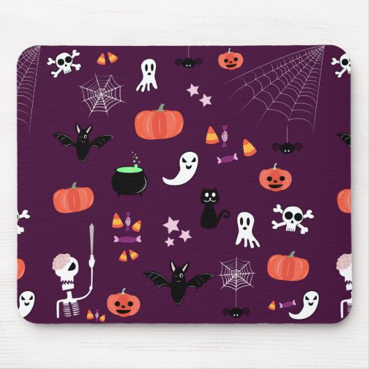 Tapis De Souris Jolie Création Halloween Effrayante (Devant)