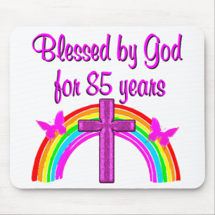 TAPIS DE SOURIS JOLIE CROIX ROSE 85E ANNIVERSAIRE CONCEPTION
