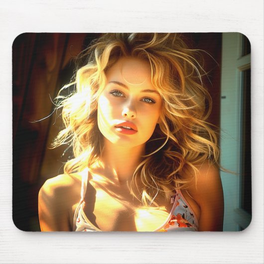 Tapis De Souris Jolie Dame (Devant)