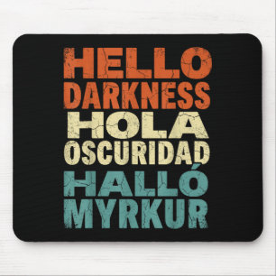 Tapis De Souris Jolie éclipse solaire Bonjour l'obscurité Multilin