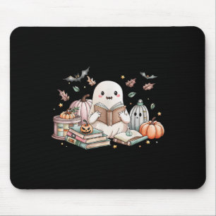 Tapis De Souris Jolie Fantôme Lecture Livre Amateurs Automne Autom