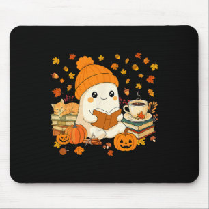 Tapis De Souris Jolie Fantôme Lecture Livre Amateurs Automne Autom