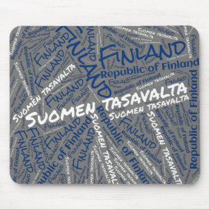 Tapis De Souris Jolie Finlande couleurs drapeau Patriotique