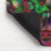 Tapis De Souris Jolie flambée de fleurs Abstraite (Coin)