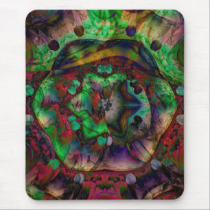 Tapis De Souris Jolie flambée de fleurs Abstraite