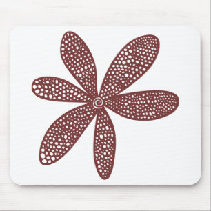 Tapis De Souris Jolie Fleur - Brown foncé