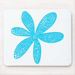 Tapis De Souris Jolie Fleur - Sky Blue