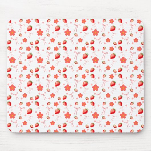 Tapis De Souris Jolie Fraise (Devant)